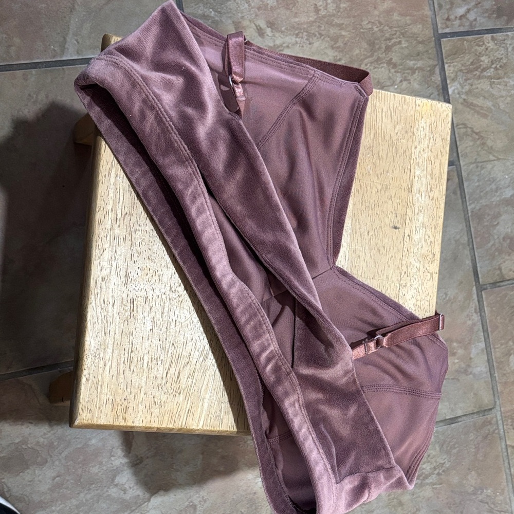 JoyLab Mauve Pink Velvet Bandeau Bra - Picture 5 of 8